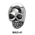 Skull Shaped S316L Tongue Piercing MAD-41